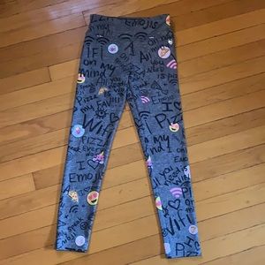 Justice Emoji Leggings
